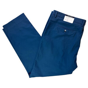 NAUTICA Classic Fit Deck Suit Pants Cotton Stretch Navy Marine Blue 47 x 31